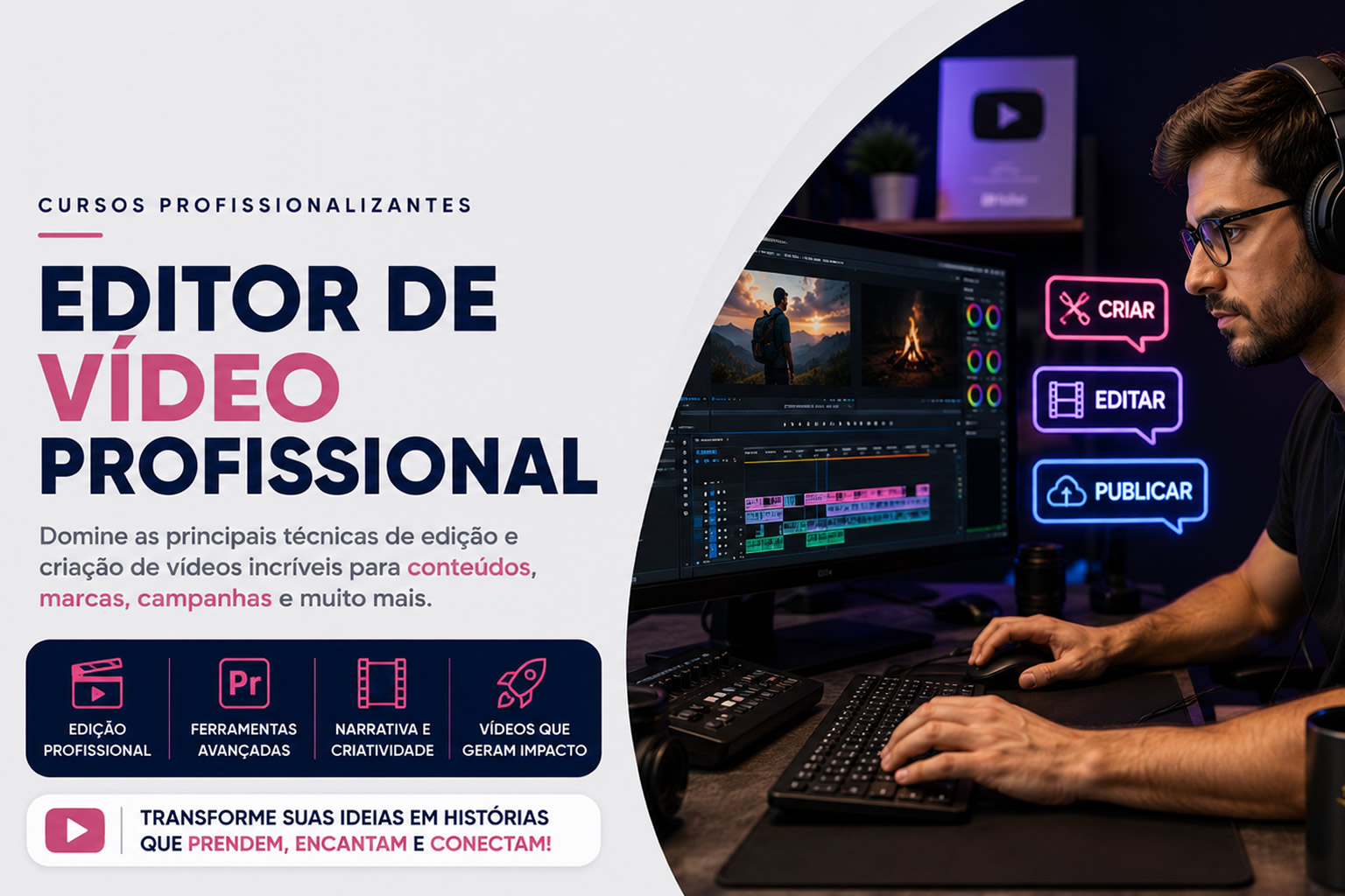 Editor de Vídeo Profissional